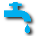 Water spout icon for water use.
